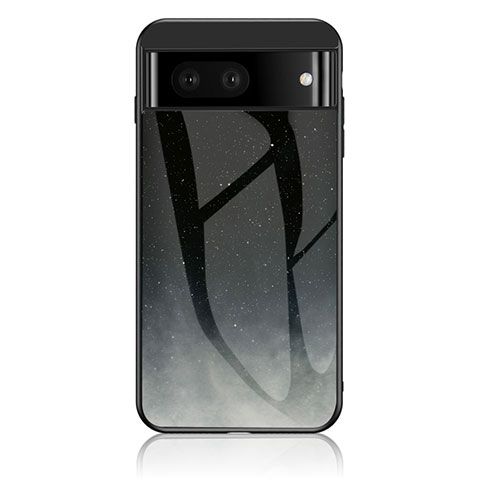 Funda Bumper Silicona Gel Espejo Patron de Moda Carcasa LS1 para Google Pixel 7a 5G Gris