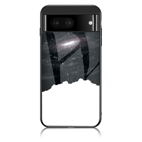 Funda Bumper Silicona Gel Espejo Patron de Moda Carcasa LS1 para Google Pixel 7a 5G Negro