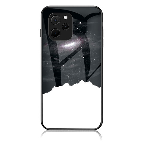 Funda Bumper Silicona Gel Espejo Patron de Moda Carcasa LS1 para Huawei Enjoy 50z Negro