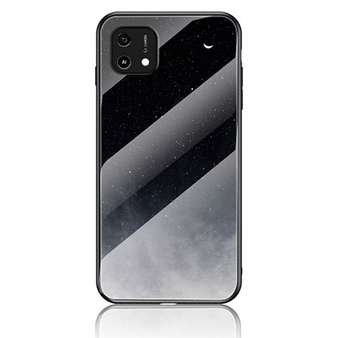 Funda Bumper Silicona Gel Espejo Patron de Moda Carcasa LS1 para Oppo A16e Gris