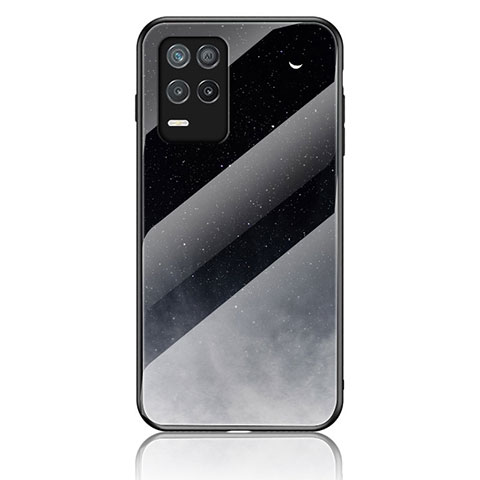 Funda Bumper Silicona Gel Espejo Patron de Moda Carcasa LS1 para Realme 8s 5G Gris