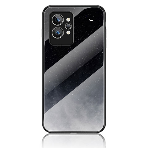 Funda Bumper Silicona Gel Espejo Patron de Moda Carcasa LS1 para Realme GT2 Pro 5G Gris