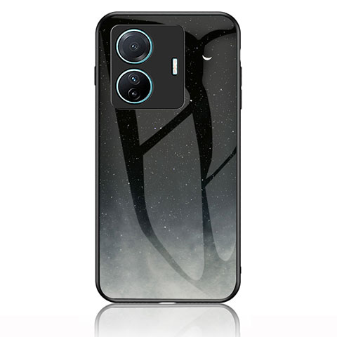 Funda Bumper Silicona Gel Espejo Patron de Moda Carcasa LS1 para Vivo iQOO Z6 Pro 5G Gris