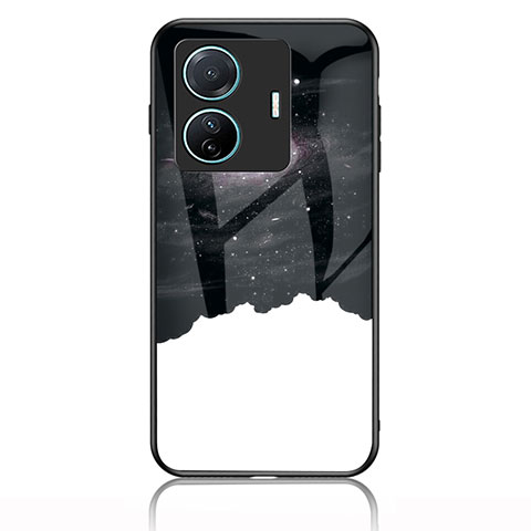 Funda Bumper Silicona Gel Espejo Patron de Moda Carcasa LS1 para Vivo iQOO Z6 Pro 5G Negro