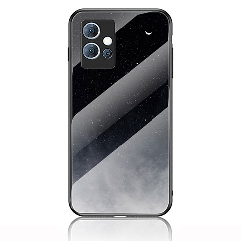 Funda Bumper Silicona Gel Espejo Patron de Moda Carcasa LS1 para Vivo T1 5G India Gris