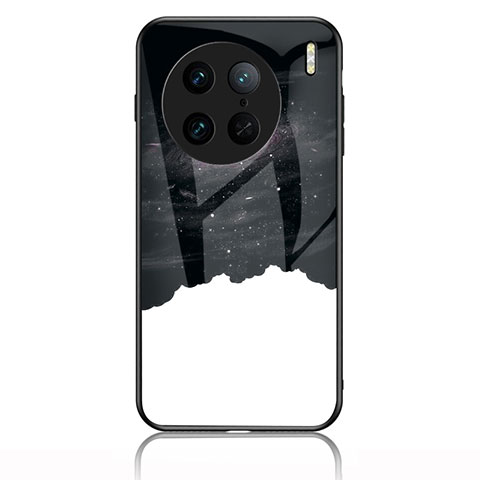 Funda Bumper Silicona Gel Espejo Patron de Moda Carcasa LS1 para Vivo X90 5G Negro