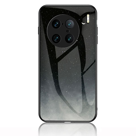 Funda Bumper Silicona Gel Espejo Patron de Moda Carcasa LS1 para Vivo X90 Pro+ Plus 5G Gris