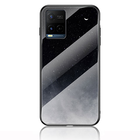 Funda Bumper Silicona Gel Espejo Patron de Moda Carcasa LS1 para Vivo Y21 Gris