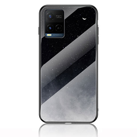 Funda Bumper Silicona Gel Espejo Patron de Moda Carcasa LS1 para Vivo Y21a Gris