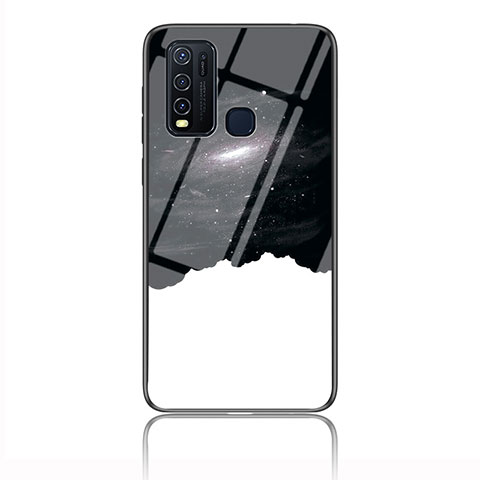 Funda Bumper Silicona Gel Espejo Patron de Moda Carcasa LS1 para Vivo Y50 Negro