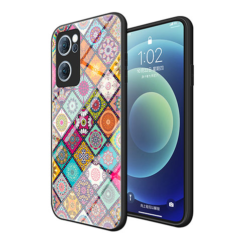 Funda Bumper Silicona Gel Espejo Patron de Moda Carcasa LS2 para OnePlus Nord CE 2 5G Multicolor