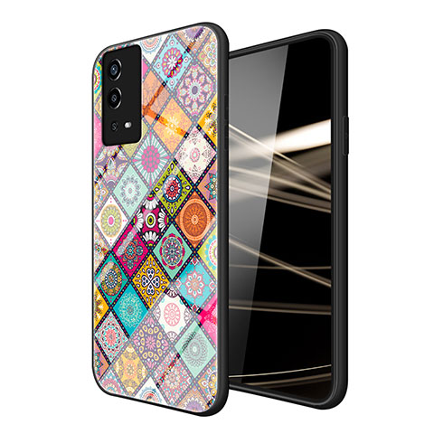 Funda Bumper Silicona Gel Espejo Patron de Moda Carcasa LS2 para Oppo A55 4G Vistoso