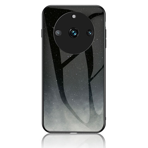 Funda Bumper Silicona Gel Espejo Patron de Moda Carcasa LS2 para Realme 11 Pro 5G Gris