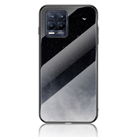 Funda Bumper Silicona Gel Espejo Patron de Moda Carcasa LS2 para Realme 8 4G Gris