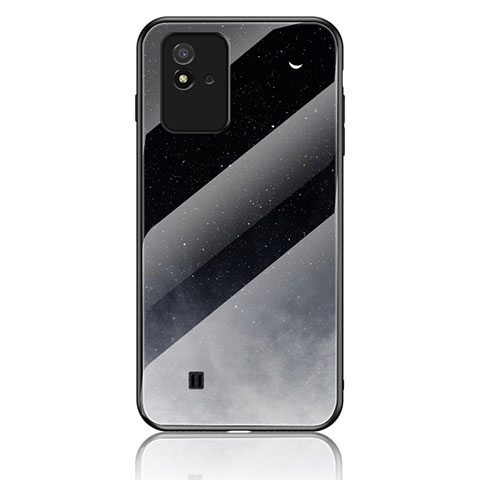 Funda Bumper Silicona Gel Espejo Patron de Moda Carcasa LS2 para Realme C20A Gris