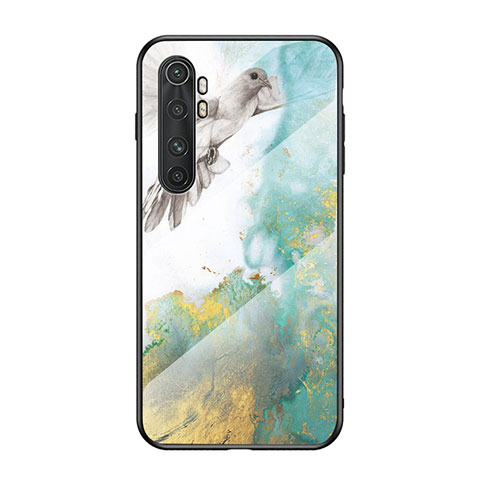 Funda Bumper Silicona Gel Espejo Patron de Moda Carcasa LS2 para Xiaomi Mi Note 10 Lite Verde