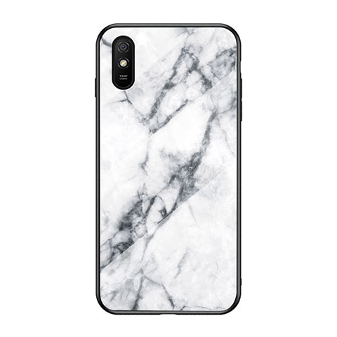 Funda Bumper Silicona Gel Espejo Patron de Moda Carcasa LS2 para Xiaomi Redmi 9i Blanco