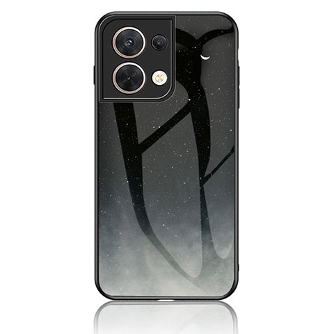 Funda Bumper Silicona Gel Espejo Patron de Moda Carcasa LS2 para Xiaomi Redmi Note 13 5G Gris