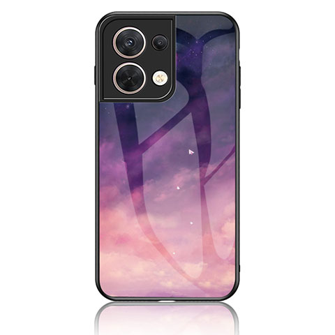 Funda Bumper Silicona Gel Espejo Patron de Moda Carcasa LS2 para Xiaomi Redmi Note 13 5G Morado