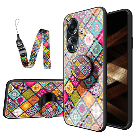 Funda Bumper Silicona Gel Espejo Patron de Moda Carcasa LS3 para Oppo A18 Vistoso