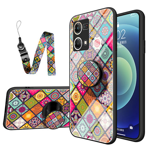 Funda Bumper Silicona Gel Espejo Patron de Moda Carcasa LS3 para Oppo F21 Pro 4G Vistoso