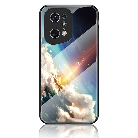 Funda Bumper Silicona Gel Espejo Patron de Moda Carcasa LS4 para Oppo Find X5 Pro 5G Multicolor