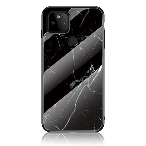 Funda Bumper Silicona Gel Espejo Patron de Moda Carcasa para Google Pixel 5a 5G Negro