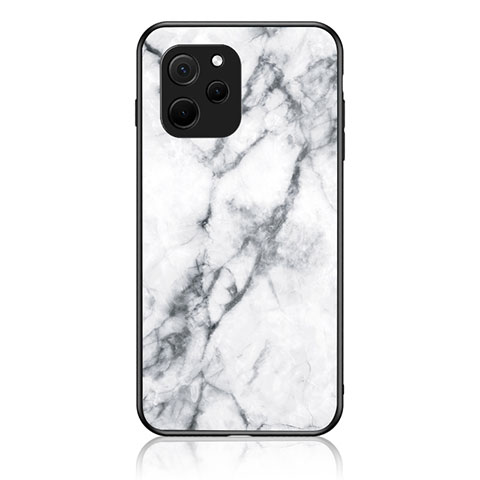 Funda Bumper Silicona Gel Espejo Patron de Moda Carcasa para Huawei Enjoy 50z Blanco