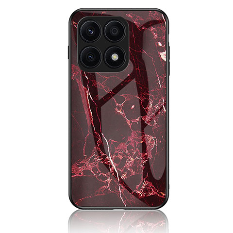 Funda Bumper Silicona Gel Espejo Patron de Moda Carcasa para Huawei Honor X6 Rojo