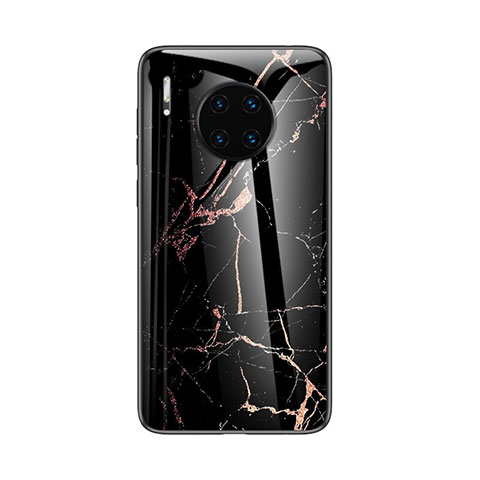 Funda Bumper Silicona Gel Espejo Patron de Moda Carcasa para Huawei Mate 30 Negro