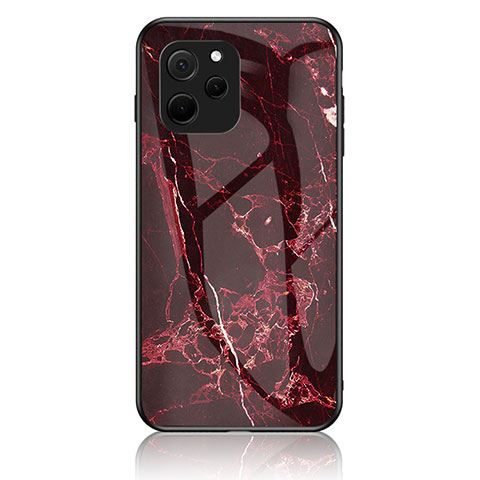 Funda Bumper Silicona Gel Espejo Patron de Moda Carcasa para Huawei Nova Y61 Rojo