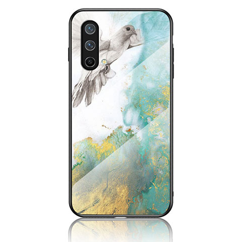 Funda Bumper Silicona Gel Espejo Patron de Moda Carcasa para OnePlus Nord CE 5G Verde