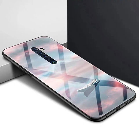 Funda Bumper Silicona Gel Espejo Patron de Moda Carcasa para Oppo Reno2 Multicolor