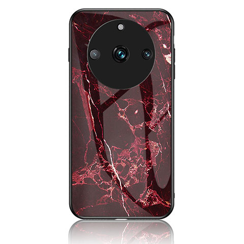 Funda Bumper Silicona Gel Espejo Patron de Moda Carcasa para Realme 11 Pro 5G Rojo