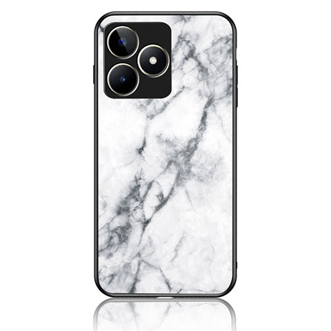 Funda Bumper Silicona Gel Espejo Patron de Moda Carcasa para Realme Narzo N53 Blanco