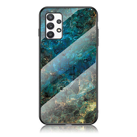 Funda Bumper Silicona Gel Espejo Patron de Moda Carcasa para Samsung Galaxy A53 5G Azul