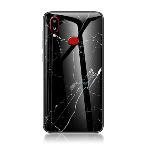 Funda Bumper Silicona Gel Espejo Patron de Moda Carcasa para Samsung Galaxy M01s Negro