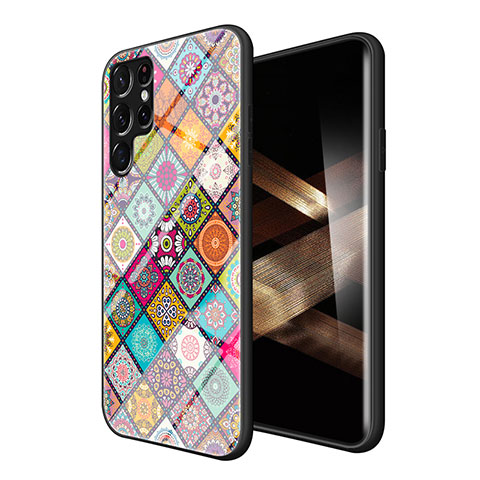 Funda Bumper Silicona Gel Espejo Patron de Moda Carcasa para Samsung Galaxy S25 Ultra 5G Multicolor