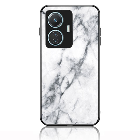 Funda Bumper Silicona Gel Espejo Patron de Moda Carcasa para Vivo T1 4G Blanco