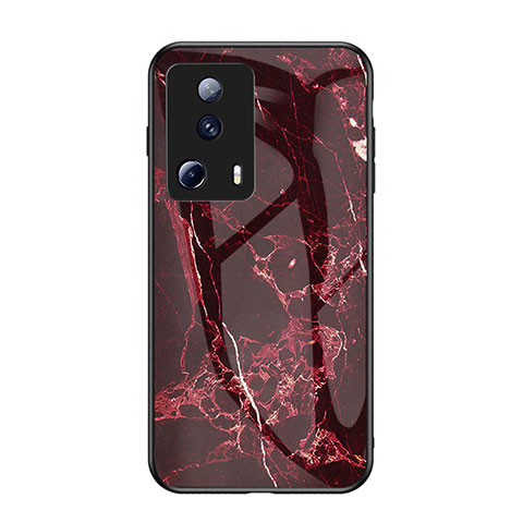 Funda Bumper Silicona Gel Espejo Patron de Moda Carcasa para Xiaomi Mi 12 Lite NE 5G Rojo