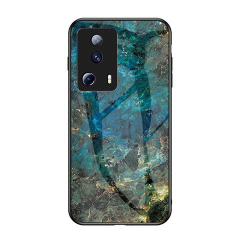 Funda Bumper Silicona Gel Espejo Patron de Moda Carcasa para Xiaomi Mi 13 Lite 5G Azul