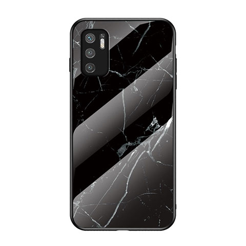 Funda Bumper Silicona Gel Espejo Patron de Moda Carcasa para Xiaomi POCO M3 Pro 5G Negro