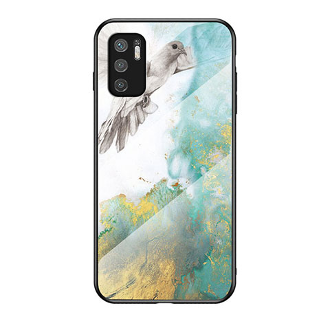 Funda Bumper Silicona Gel Espejo Patron de Moda Carcasa para Xiaomi Redmi Note 10T 5G Verde