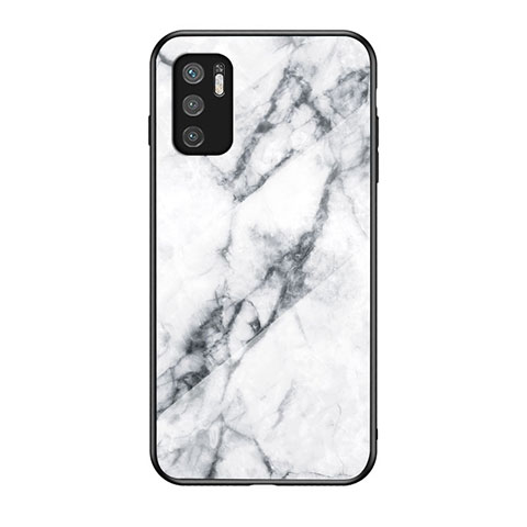 Funda Bumper Silicona Gel Espejo Patron de Moda Carcasa para Xiaomi Redmi Note 11 SE 5G Blanco