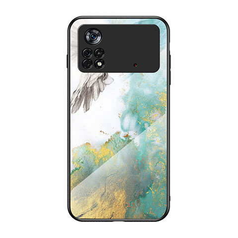 Funda Bumper Silicona Gel Espejo Patron de Moda Carcasa para Xiaomi Redmi Note 11E Pro 5G Verde