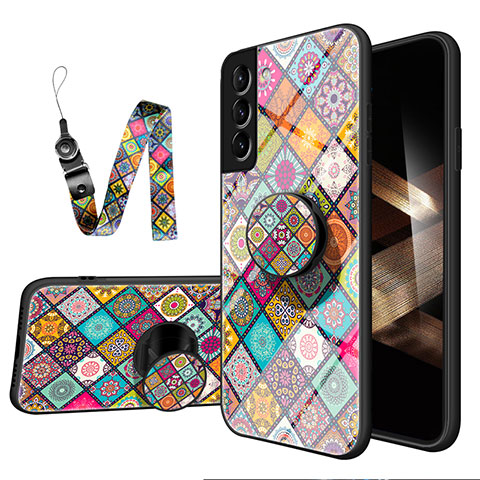 Funda Bumper Silicona Gel Espejo Patron de Moda Carcasa S01 para Samsung Galaxy S24 Plus 5G Multicolor