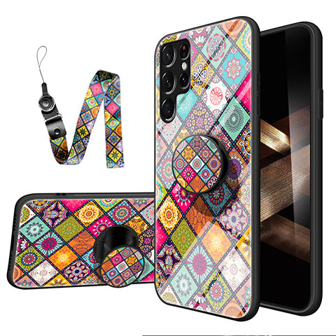 Funda Bumper Silicona Gel Espejo Patron de Moda Carcasa S01 para Samsung Galaxy S24 Ultra 5G Vistoso