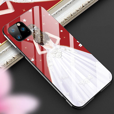 Funda Bumper Silicona Gel Espejo Vestido de Novia Carcasa M01 para Apple iPhone 11 Pro Blanco