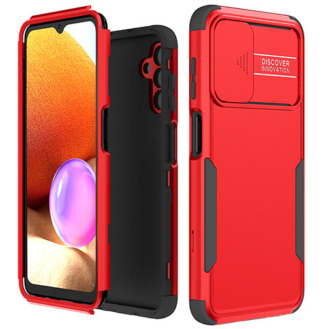 Funda Bumper Silicona y Plastico Carcasa Frontal y Trasera 360 Grados MQ1 para Samsung Galaxy A13 5G Rojo