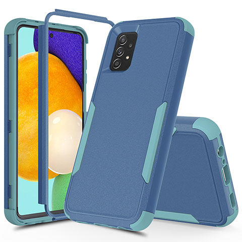 Funda Bumper Silicona y Plastico Carcasa Frontal y Trasera 360 Grados MQ1 para Samsung Galaxy A52 4G Multicolor